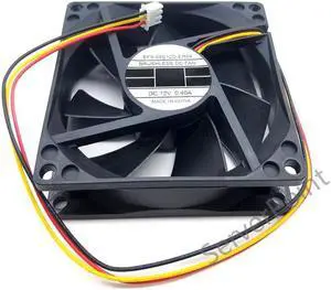 Aomoproing Genuine For DWPH EFS-08E12D-ER04 DC 12V 0.4A 80x80x25mm 3-wire Server Cooler Fan