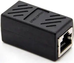 Aomoproing RJ45 connector Network extender Ethernet Kabel RJ45 extender adapter Gigabit interface Female to Female network connector (TI-RJ45) (1pcs)
