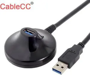 Aomoproing USB 3.0 Type-A Male to Female Extension Dock station Docking Cable 80cm