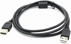 Aomoproing Double-headed Usb2.0 Data Cable USB2.0 Male-to-male-to-copy Wire Two-headed Usb Charging Cable Double-male USB Cable(30cm)