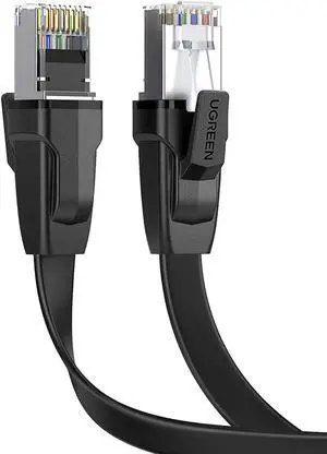 Aomoproing Cat 8 Ethernet Cable High Speed 40Gbps 2000Mhz Cat8 RJ45 Network Cord Flat Shielded Indoor LAN Cables Compatible for Gaming PC PS5 PS4 PS3 Xbox Modem Router 10ft Aomoproing Cat 8 Ethernet Cable High Speed 40Gbps 2000Mhz Cat8 RJ45 Network Cord Flat Shielded Indoor LAN Cables Compatible for Gaming PC PS5 PS4 PS3 Xbox Modem Router 10ft