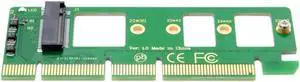 Aomoproing PCI-E 3.0 16x x4 Adapter NGFF M-key NVME AHCI SSD Adapter for XP941 SM951 PM951 A110 m6e 960 EVO SSD