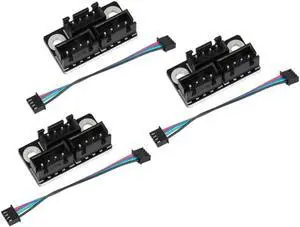 Aomoproing 3Pcs 3D Printer Stepper Motor Parallel Module with Cable Dual Z Axis Dual Z Motor for Lerdge 3D Printer Board