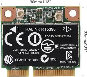 Aomoproing RT5390 Half Mini PCIe Wlan Wireless Card SPS 670691-001 for H-P436 CQ45 G4 4340S 4445s SPS 691415-001 Dropship