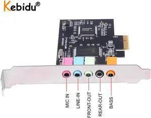 Aomoproing 5.1CH PCI Sound Card CMI8738 Chipset Audio Digital Sound Card Desktop Pci Sound Card 5.1 Channel