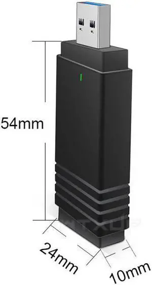 Aomoproing USB 3.0 Wifi Wireless Adapter PC Network Card 5G/2.4G 802.11AC 1200Mbps Bluetooth 5.0 For Windows 10 / MAC OS