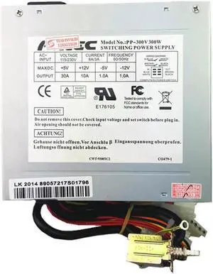 Aomoproing PP-300V AT SWITCHING POWER SUPPLY 115/230 V AC Adjustable Switch IPC Power Supply PC Power Spark Machine Power P8P9