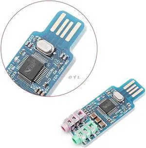 Aomoproing High Quality CM108 USB Drive Free Sound Card Laptop Computer External Sound Card Module