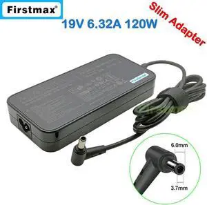 Aomoproing 19V 6.32A 120W AC Adapter for charger TUF Gaming FX565GD FX705GD FX765GD TUF505GD TUF565GD TUF705GD TUF765GD A15-120P1A