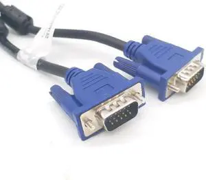 Aomoproing 1.5M VGA to VGA Cable 15 Pin Male to Male Extension Converter Connector For Computer Monitor Projector PC TV Adapter