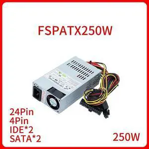 Aomoproing 250W FSPATX250W Switch Power Supply Adapter for Silent FLEX All-in-one Small 1U Power Supply 24Pin 4Pin IDE*2 SATA*2