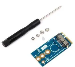 Mini PCI-E to NGFF M.2 M KEY Wireless Adapter Card - Compatible with Mac OS Hackintosh A/E Laptops, Supports BCM94360CS2 & BCM943224PCIEBT2