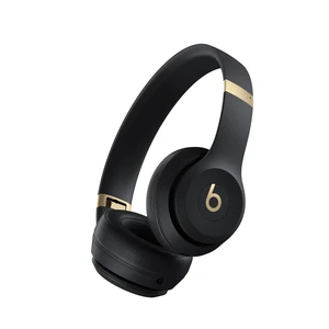 Beats Solo 4 - Wireless Bluetooth On-Ear Headphones, Apple & Android Compatible - Black & Gold (Excellent) Beats Solo 4 - Wireless Bluetooth On-Ear Headphones, Apple & Android Compatible - Black & Gold (Excellent)