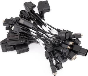 OBDSTAR TCM Connectors Full Set for Gearbox Mileage Repair and ECU Cloning Compatible with OBDSTAR X300 G3/DC706 ECU Programmer - 19 Pieces Auto & Hardware Tool Collection