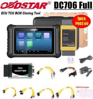OBDSTAR DC706 ECU Tool Full Version Plus P003 Adapter and ECU Bench Cables for Reading BOSCH ECU Data CS PINCODE ECU Clone/ All by OBD or Bench