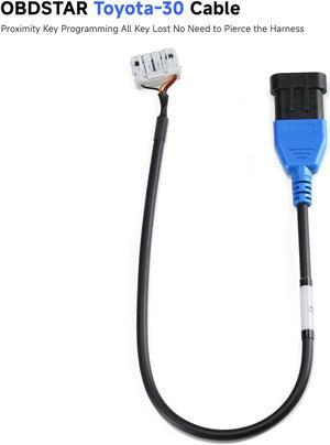 OBDSTAR Toyota-30 Cable Support 4A and 8A-BA All Key Lost for X300 DP PLUS/ X300 PRO4/ X300 DP Key Master