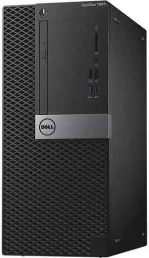 Dell Optiplex 7050MT, 3.2 GHz Intel Core i5 6th Gen, 8 GB DDR4, 256 GB SSD, Windows 10 Pro 64Bit, Mini Tower, Computer