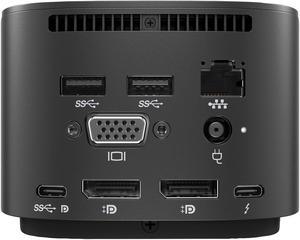 HP G2 Dock Thunderbolt 120W Docking Station Port Replicator USB-C 2UK37AA AC