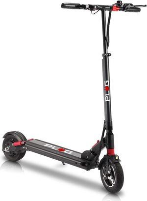 GoPowerBike PlugCity Foldable Electric Scooter | Weighs Only 37lbs | 500W 48V Battery w/ 25 Mile Range | 22MPH Top Speed in 8.5 Tires | Digital LCD Screen | UL2272