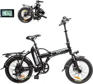 GoPowerBike GoCity Foldable Electric Bike 500W Motor Removable 48V 10AH Battery
