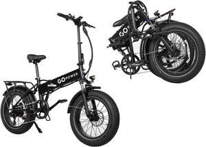 GoPowerBike GoExpress V2 Folding Electric Bike 20mph Max Speed & 750W Motor