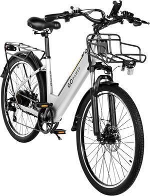 GoPowerBike GoVelo Electric Adult Bike | 26 Tires | Top Speed 20MPH | Up to 50 Miles+ Range | 500W Motor | Removable Battery