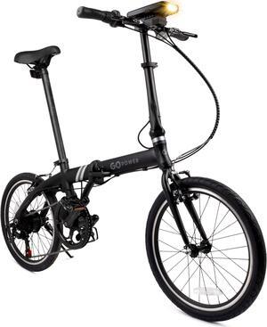 GoPowerBike GoAir Electric Bike | Folding Compact Ebike | Weighs only 24 Lbs | 300W Motor | 20-inch Tires |16 mph Top Speed
