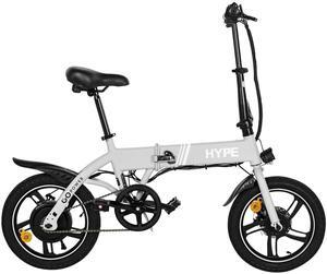 GoPowerBike GoHype Electric Bike | Slim Folding Design | 16" Tires | 20 mph Top Speed | 20 Mile Range | 3 Pedal Assist Modes | Class 1 and 2 eBike