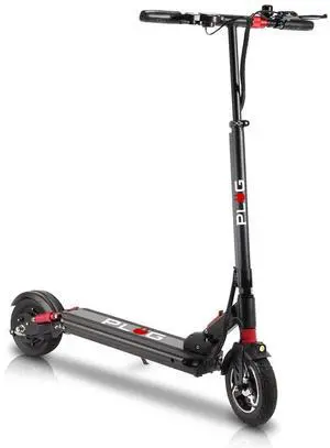 GoPowerBike PlugCity Foldable Electric Scooter | Weighs Only 37lbs | 500W 48V Battery w/ 25 Mile Range | 22MPH Top Speed | 8.5 Tires | Digital LCD Screen | UL2272