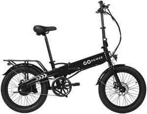 GoPowerBike GoVolt Folding Electric Bike for Adults | 20" Tires | 500W Motor | 45+ Mile Range | 20mph Top Speed | 5 Pedal Assist Levels | Removable Battery | Class 1 & 2 eBike