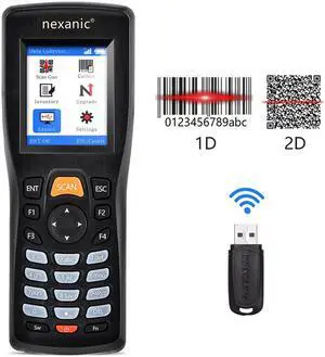 Nexanic 8103T QR 2D Wireless Barcode Scanner 2D 1D Warehouse Inventory Counter 1D Collector Portable Data Terminal