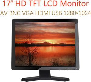 Monitor LCD de 17 pulgadas Panorámica1280x1024 Resolución 4: 3 Pantalla de  video FHD 1080P HD