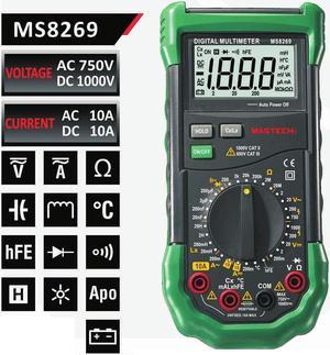 Mastech MS8269 Multimeter Digital Multimeter MS8264 Electrical Measure Tool Current Resistance Capacitance Tester ( Model: MS8269 )