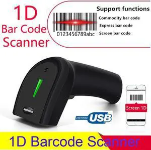 Symcode USB 1D Barcode Reader Screen Computer Mobile Payment USB Wired 1D Bar Code Scanner