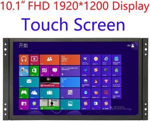 10 inch Industrial Display Touch Monitor 1920*1200 FHD Wide View Open Frame Capacitive Touch Screen 10.1 inch Touch Display with VGA/HDMI Speakers