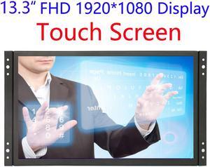 13 inch Industrial Display Touch Monitor 1920*1080 FHD IPS Open Frame Capacitive Touch Screen 13.3 inch Touch Display with VGA HDMI Speakers