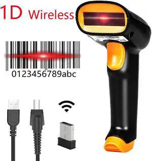 Nexanic S6 Wireless 1D Barcode Scanner Cordless 1D Bar Code Reader iOS Windows Android