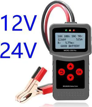 Original LANCOL Micro-200 Pro 12V 24V Car Battery Tester IEC SAE CCA EN Digital Battery Analyzer Micro 200 Pro