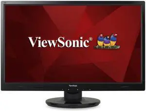 Viewsonic VA2446m-LED 24" LED LCD Monitor - 16:9 - 5 ms - Adjustable Monitor Angle - 1920 x 1080 - 1,000,000:1 - Full HD - Speakers - DVI - VGA - 34 W - ENERGY STAR 5.0, WEEE, RoHS, REACH, TCO ...