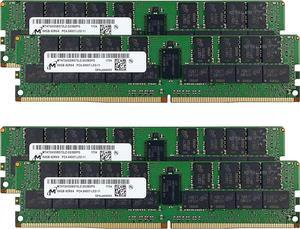 Micron Memory Bundle with 256GB (4 x 64GB) DDR4 PC4-23466 2933MHz Registered Server Memory (4 x MTA72ASS8G72LZ-2G9J1)