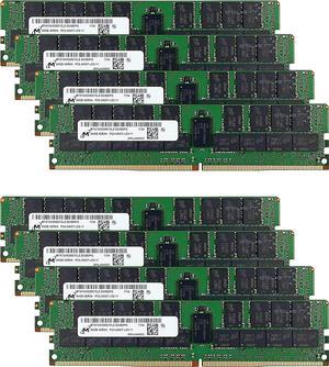 Micron Memory Bundle with 512GB (8 x 64GB) DDR4 PC4-23466 2933MHz Registered Server Memory (8 x MTA72ASS8G72LZ-2G9J1)