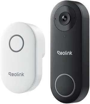 Reolink Video Doorbell WiFi, Smart 2K+ Wired WiFi Video Doorbell with Chime, Person Detection, Front Door Security Camera, No Subscription Fee