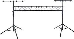 Sound Town Lighting Stand with Truss, Portable Lighting Truss System with T-Bars