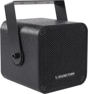 Sound Town 5” 70V/100V Wall-Mount Installation Speaker for Restaurants, Bars, Cafes, Schools, Churches, Black