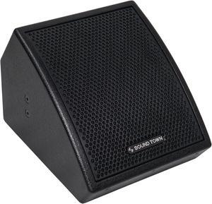 Sound Town CARME Series 8" Coaxial 2-Way Professional PA DJ Stage Monitor Speaker, Black with U Mounting Bracket, for Installation, Live Sound, Bar, Church (CARME-U8MB)