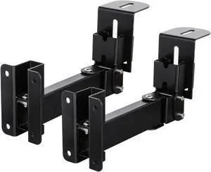 Sound Town 2-Pack Adjustable Wall Mount Speaker Brackets with 180-degree Swivel, 28-degree Tilt Adjustment, Speaker Connectors (STWSD-50R-PAIR)