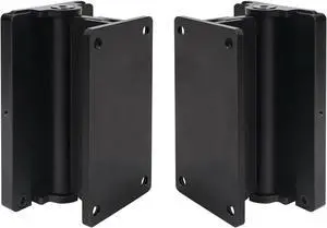 Sound Town 2-Pack Universal Speaker Wall Mount Brackets with Angle Adjustment, 4.25" x 2" Mounting Template, Black (CWB-1A-PAIR)