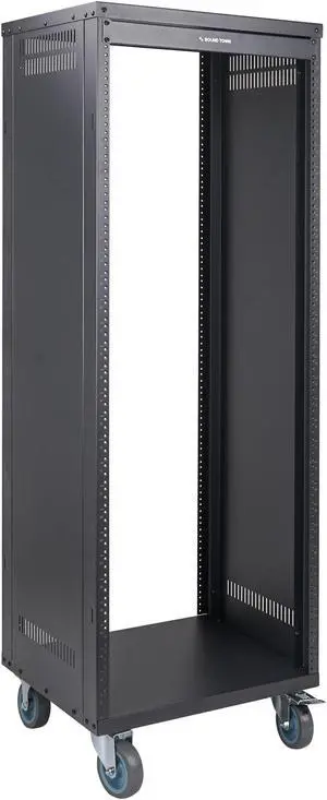 STRK-M30U Sound Town 30U Universal Steel Rack, w/ 3" Locking Casters, Vented Side Panels for Audio Video, Server and Network Equipment (STRK-M30U)