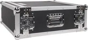 Sound Town 4U PA/DJ Rack/Road Case, 4-Space, with 17" Depth, Plywood, Metal Ball Corners, Pro Tour Grade Flight Case (STRC-4U)