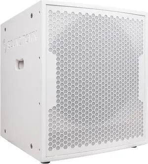 Sound Town 2000W 18" Active Powered Subwoofer with 2 Speaker Outputs, DJ/PA Pro Audio Sub with 4" Voice Coil, White (CARPO-18SWPW)